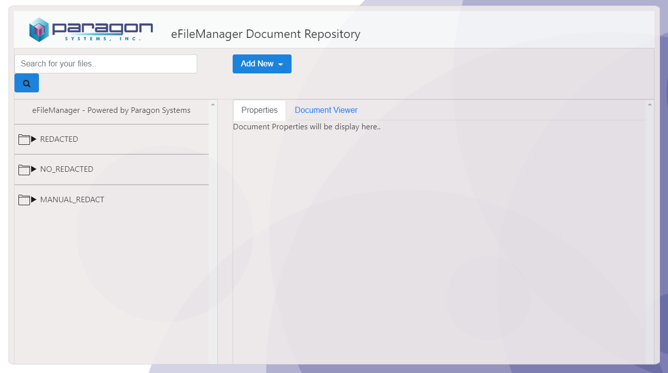 eFile Manager File Storage Software 